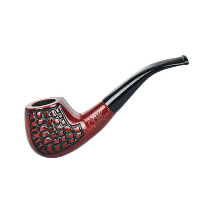 Shire Pipes Engraved Bent Brandy Smoking Pipe | The True Scotsman