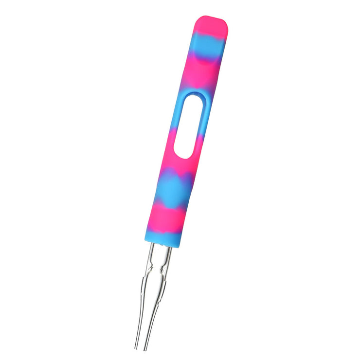 Silicone Wrapped Dab Straw | Blue Pink