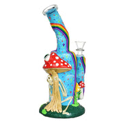 Skeleton Under The Rainbow Glow Bong | Back View
