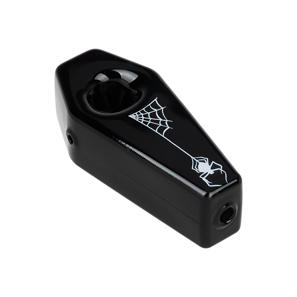 Skelly's Coffin Hand Pipe | Top & Bowl View