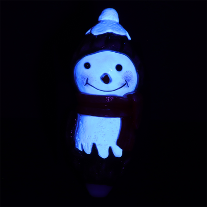 Snowman Hand Pipe | UV Reactive Accents
