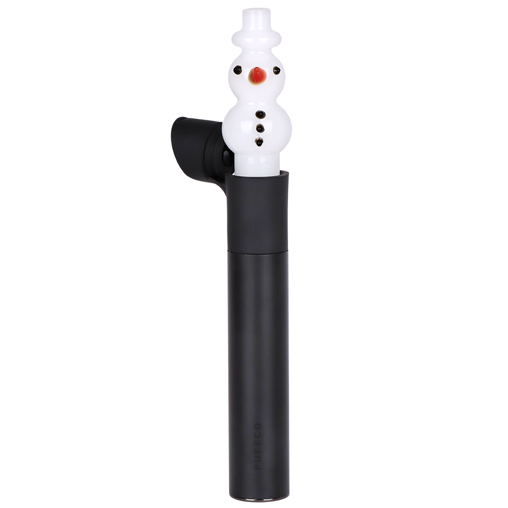 Snowman Mouthpiece Attachment for Puffco Pivot | View with Device