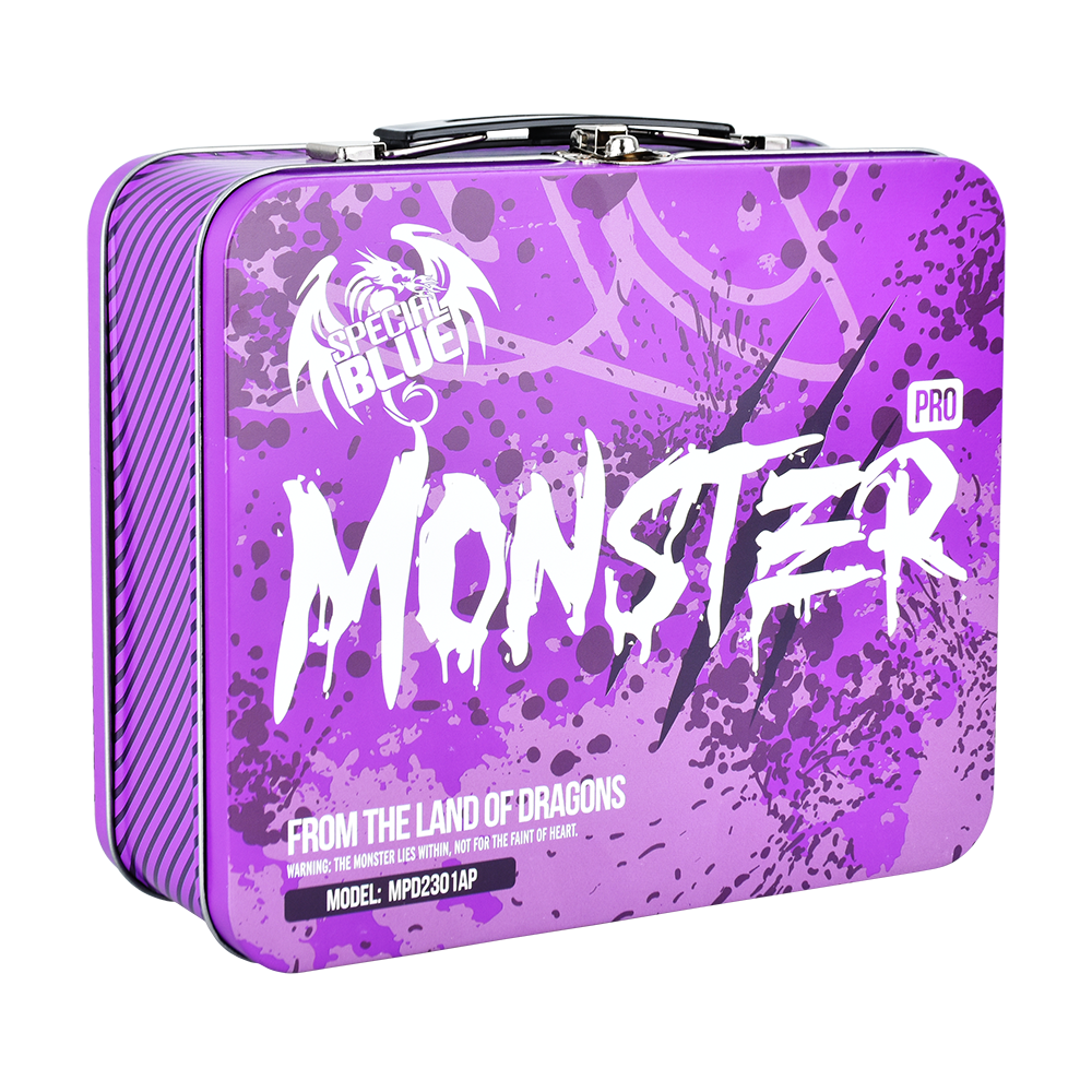 Special Blue Monster Pro 2 Torch Lighter | Purple | Packaging Back View