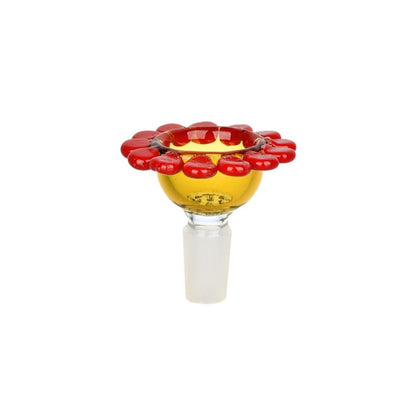 Spring Flower Herb Slide | Yellow Bowl Red Petals