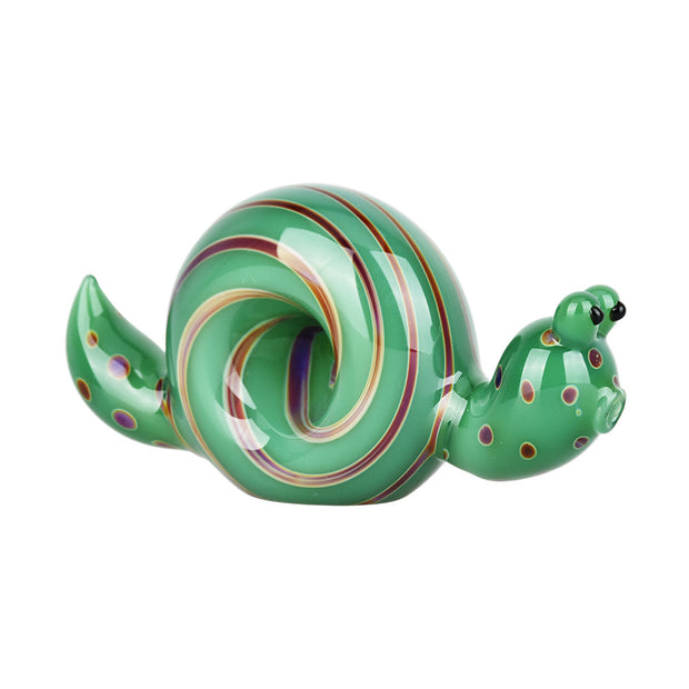Spun Snail Hand Pipe | Green