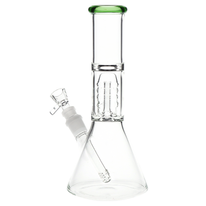 Stacked Dome Perc Beaker Bong | Back View