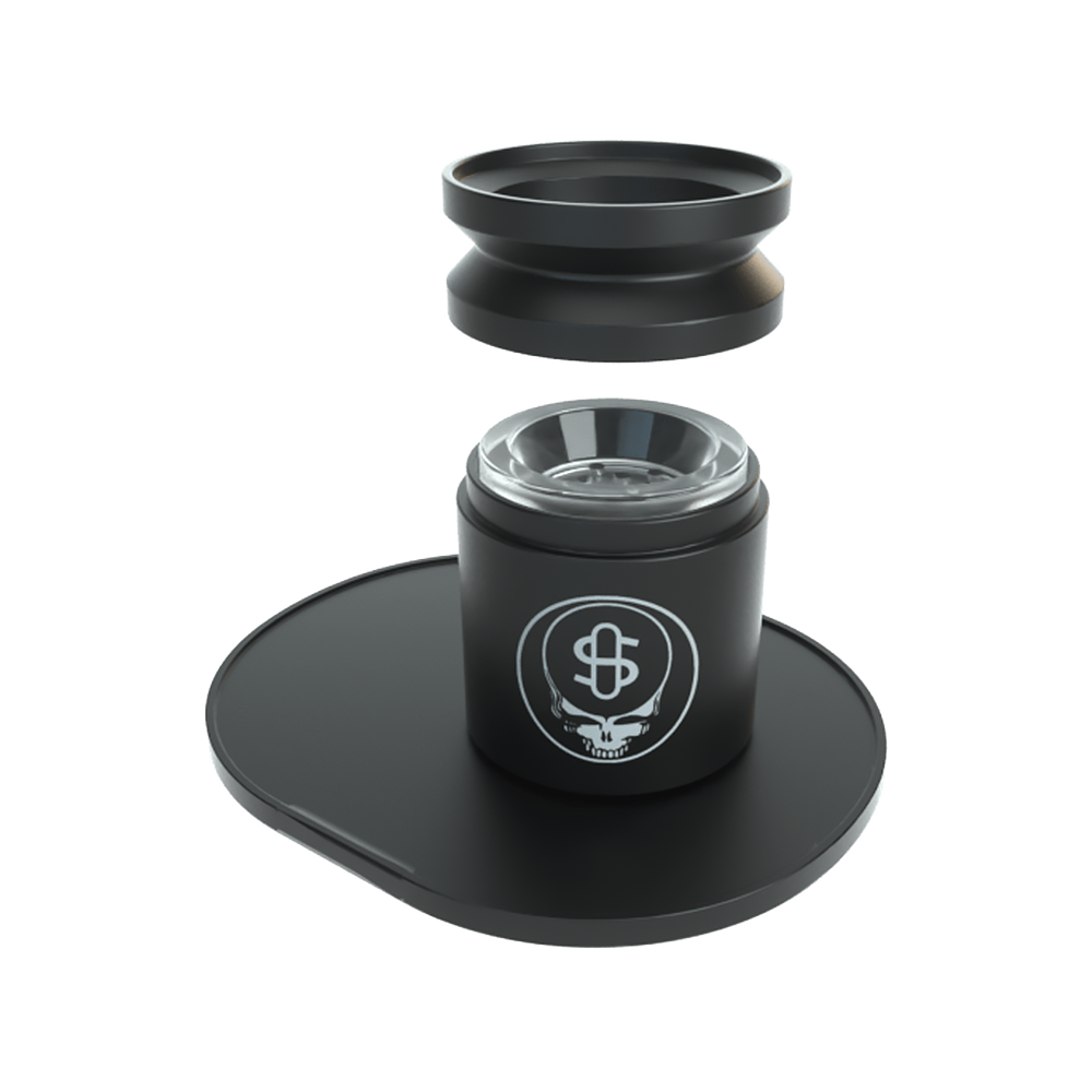 Stündenglass Gravity Infuser | Grateful Dead Legacy Patchwork | Bowl View