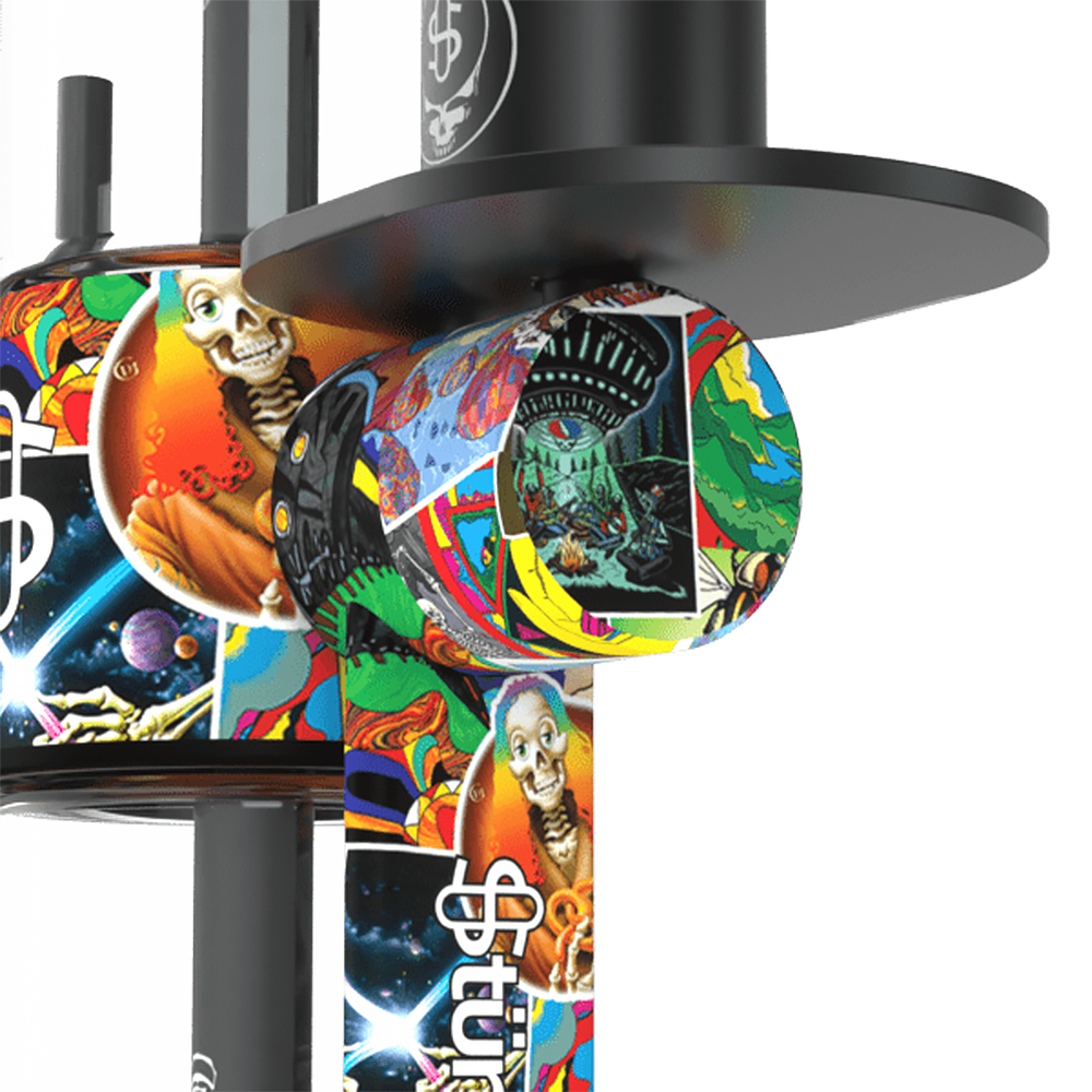 Stündenglass Gravity Infuser | Grateful Dead Legacy Patchwork | Close View