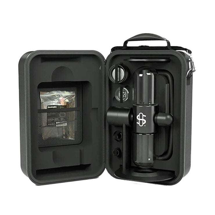 Stündenglass Kompact Gravity Infuser | Black | Luxury Travel Case