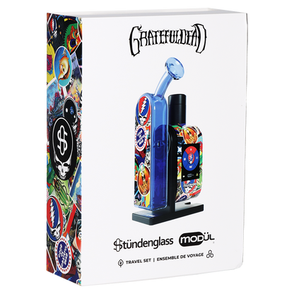 Stündenglass Modül Dok Deluxe Travel Kit | Grateful Dead Legacy Patchwork | Packaging