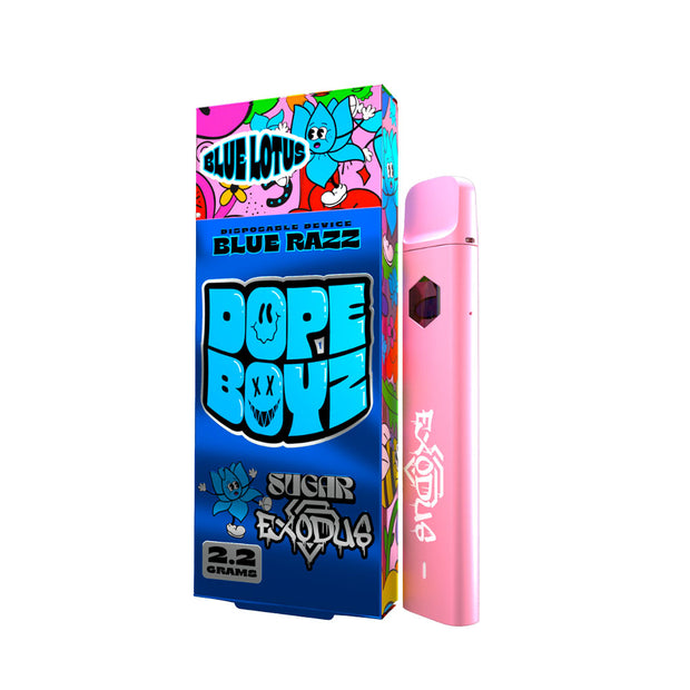Sugar x Exodus Dope Boyz Blue Lotus Disposable Vape | Blue Razz