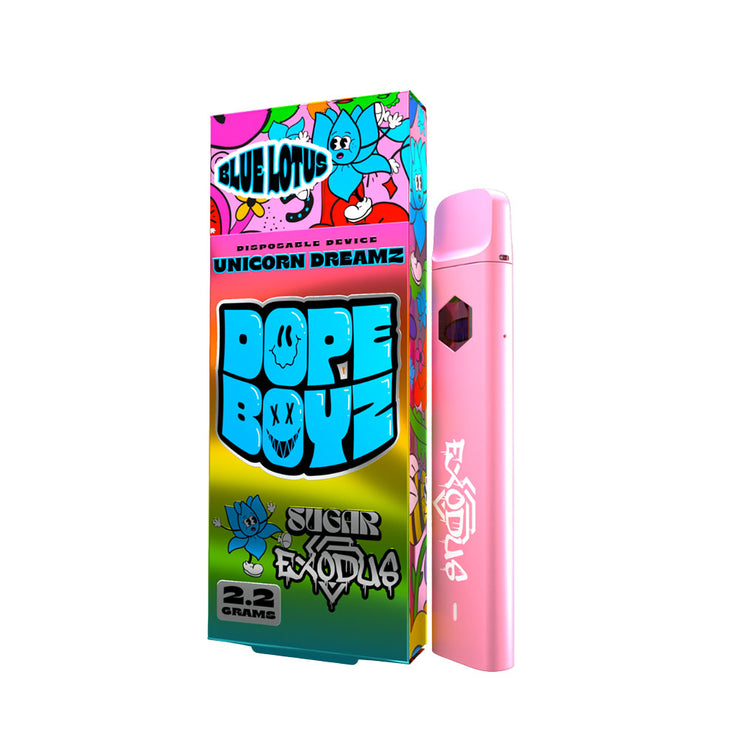 Sugar x Exodus Dope Boyz Blue Lotus Disposable Vape | Unicorn Dreamz