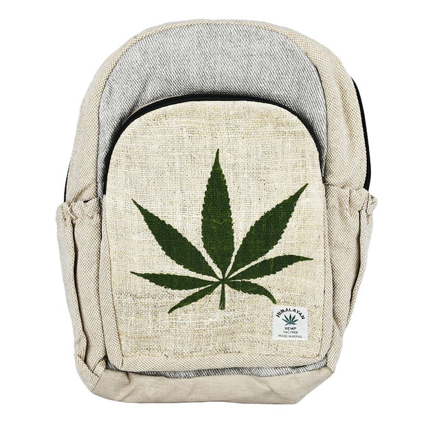 ThreadHeads Big Green Leaf Backpack | Front View