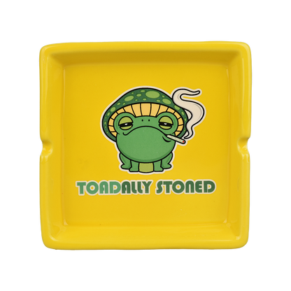 Toadally Stoned Ceramic Ashtray | Top View