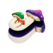 Triple Mushroom Stash Box | Multicolor | Open View