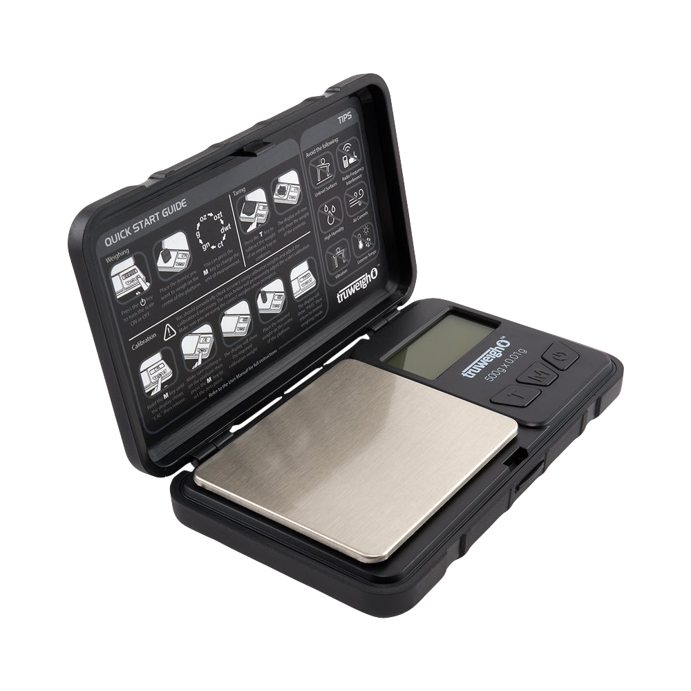 Truweigh Robust Rechargeable Digital Mini Scale | Open View