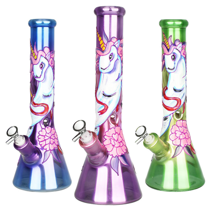 Unicorn Glow Beaker Bong  Glow Up Your Smoking Gear - Pulsar – Pulsar  Vaporizers