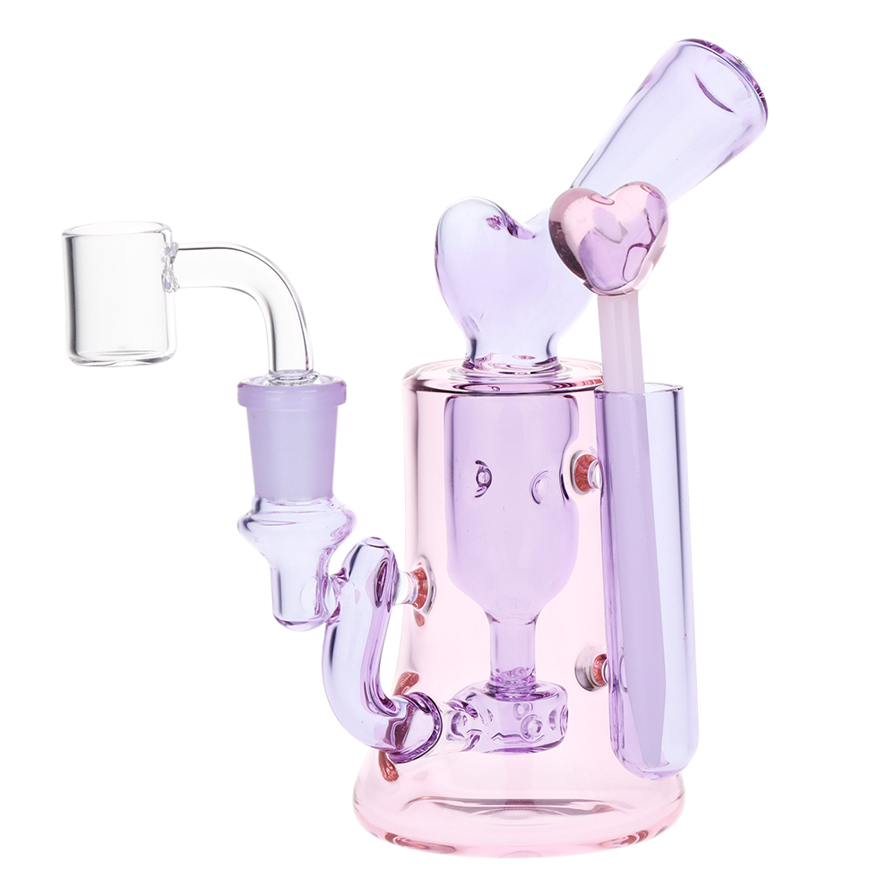 Violet Hearts Incycler Dab Rig Set | Back View