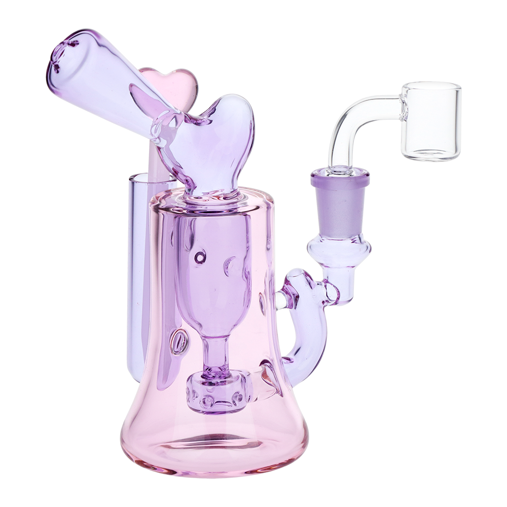 Violet Hearts Incycler Dab Rig Set | Front View