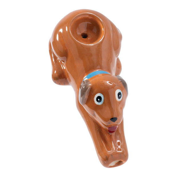 Bow Wow Bundle | Ceramic Hand Pipe | Brown Dog