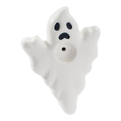 Wacky Bowlz Ceramic Hand Pipe | Ghost | Top View