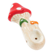 Wacky Bowlz Ceramic Hand Pipe | Triple Spotted Mushroom