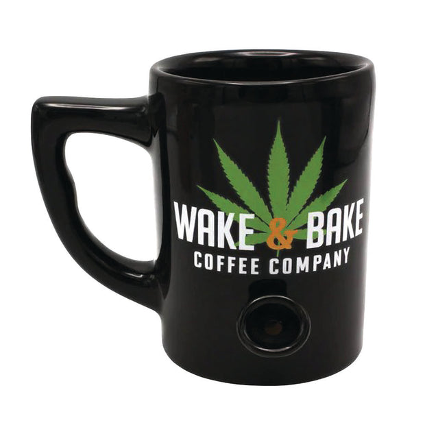 Wake & Bake Coffee Pipe Mug | Black