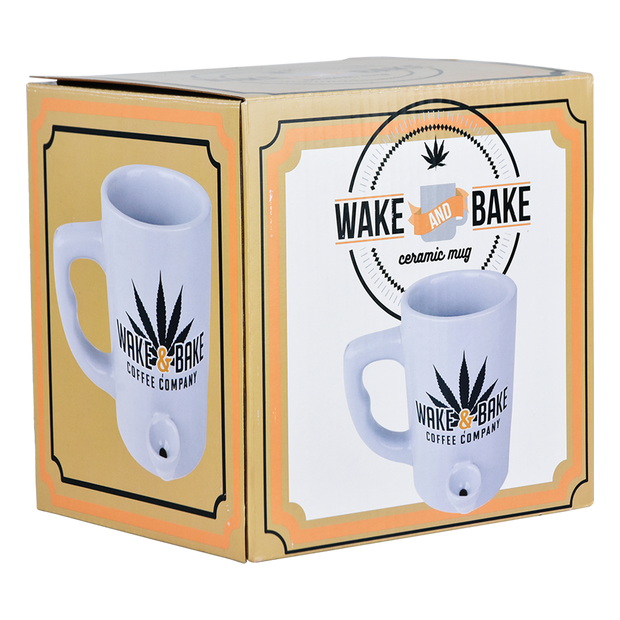 Wake & Bake Coffee Pipe Mug | Packaging