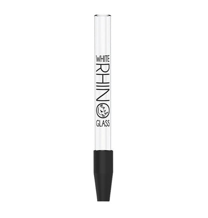 White Rhino Dab Straw & Silicone Cap | Glass