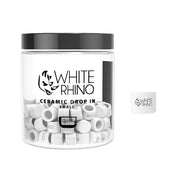 White Rhino Ceramic Drop In Dish | Small Size | 50 Piece Jar