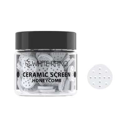 White Rhino Honeycomb Screens | Ceramic | 100 Piece Jar