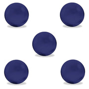 White Rhino Colored Glass Terp Pearls | 5 Piece Set | Blue