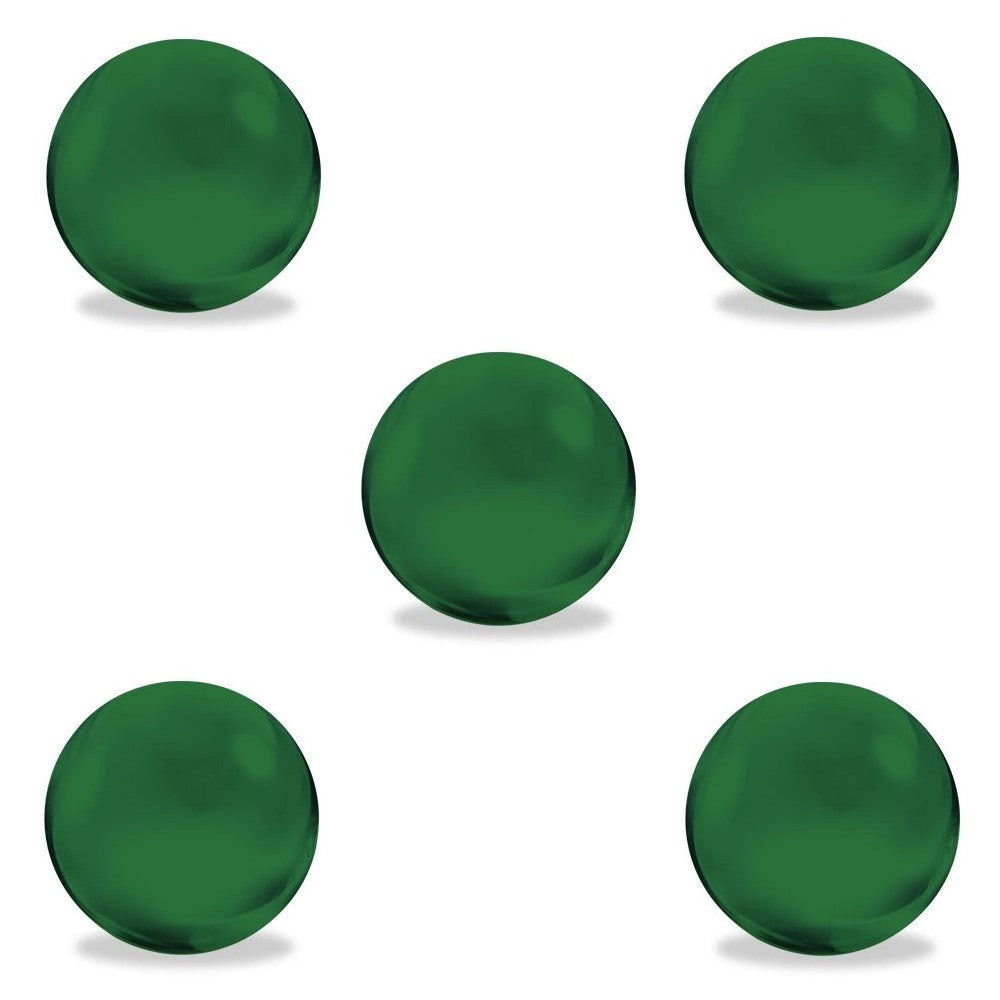 White Rhino Colored Glass Terp Pearls | 5 Piece Set | Green