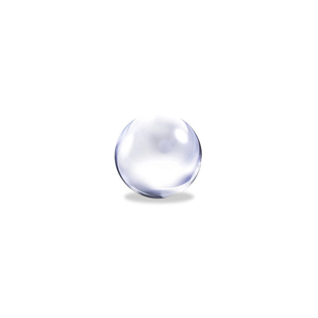 White Rhino Colored Glass Terp Pearls | Individual | Clear