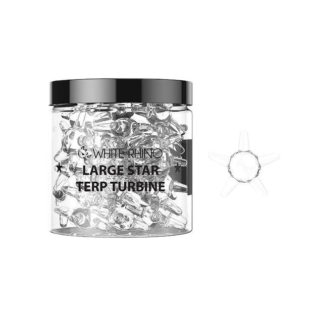White Rhino Terp Turbine Star | 50 Count Jar | Large
