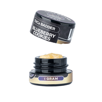 WNC CBD THCA Badder | Blueberry Cookies | 1 Gram Jar
