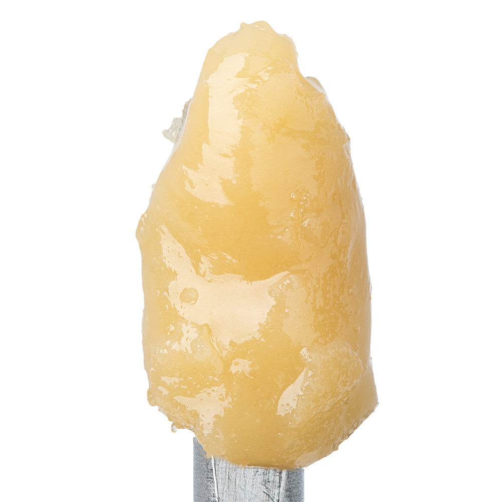 WNC CBD THCA Badder | Blueberry Cookies | Close Up View