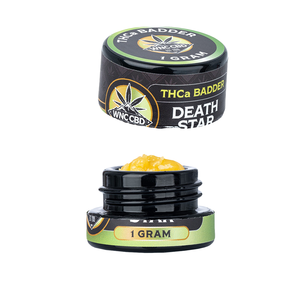 WNC CBD THCA Badder | Death Star | 1 Gram Jar