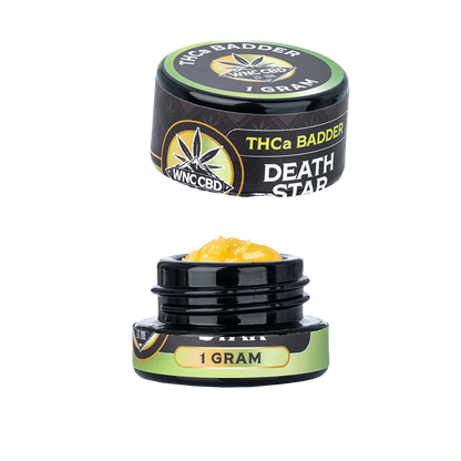 WNC CBD THCA Badder | Death Star | 1 Gram Jar