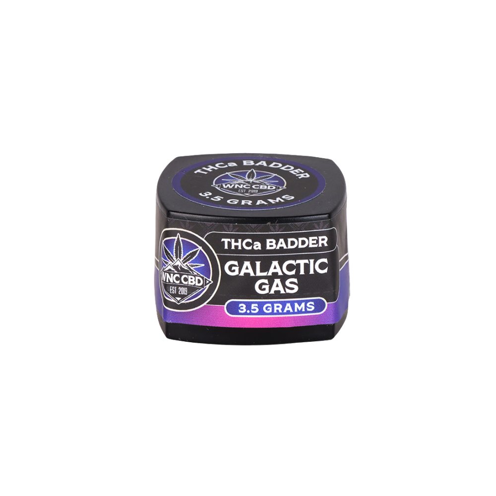 WNC CBD THCA Badder | Galactic Gas | 3.5 Gram Jar