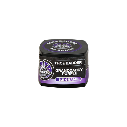 WNC CBD THCA Badder | Granddaddy Purple | 3.5 Gram Jar