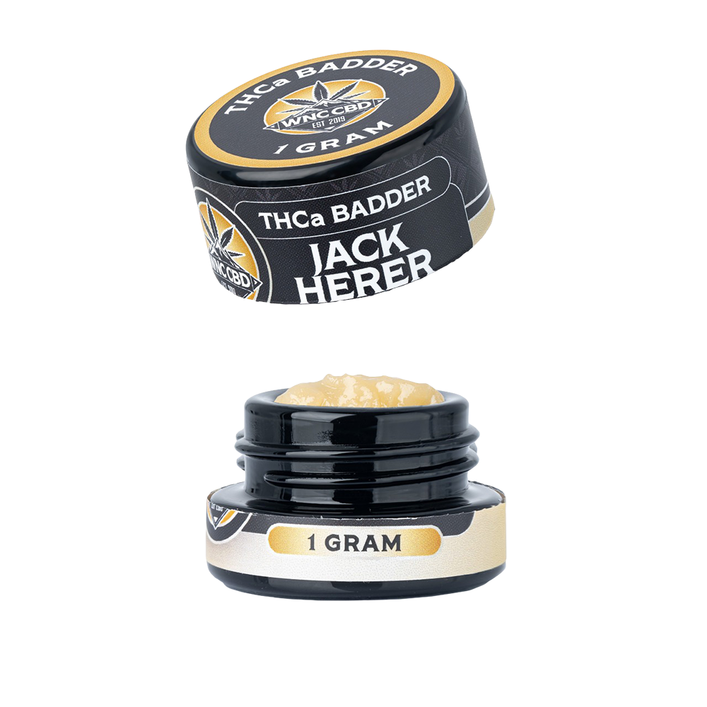 WNC CBD THCA Badder | Jack Herer | 1 Gram Jar