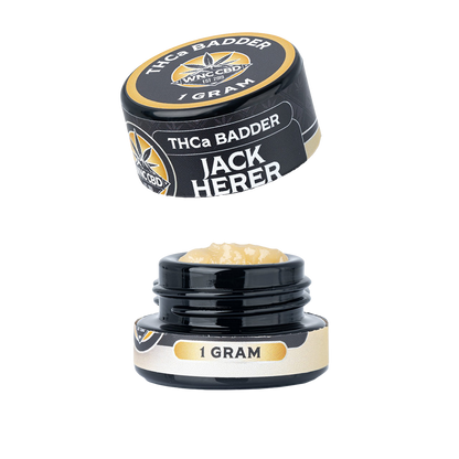 WNC CBD THCA Badder | Jack Herer | 1 Gram Jar