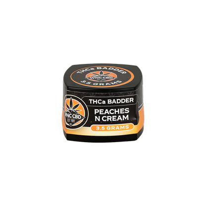 WNC CBD THCA Badder | Peaches N Cream | 3.5 Gram Jar