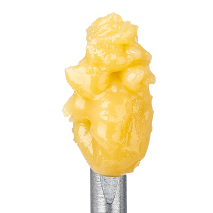 WNC CBD THCA Badder | White Widow | Close Up View