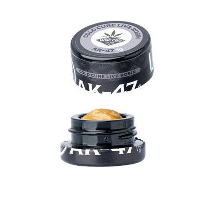 WNC CBD THCA Cold Cure Live Rosin | AK-47 | 1 Gram Jar