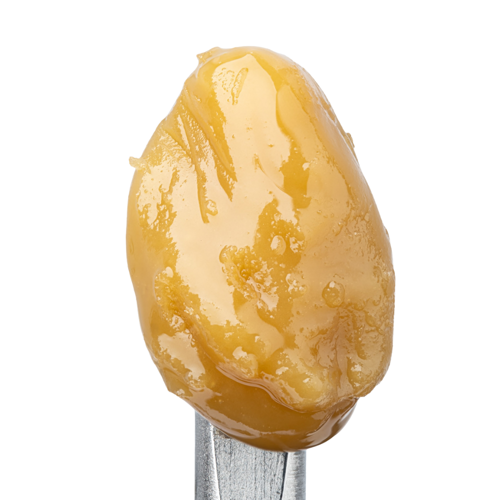 WNC CBD THCA Cold Cure Live Rosin | AK-47 | Close Up View