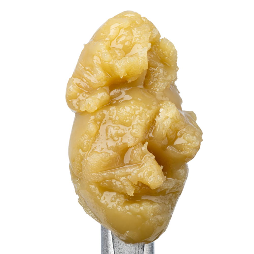 WNC CBD THCA Cold Cure Live Rosin | Peach Ringz | Close Up View