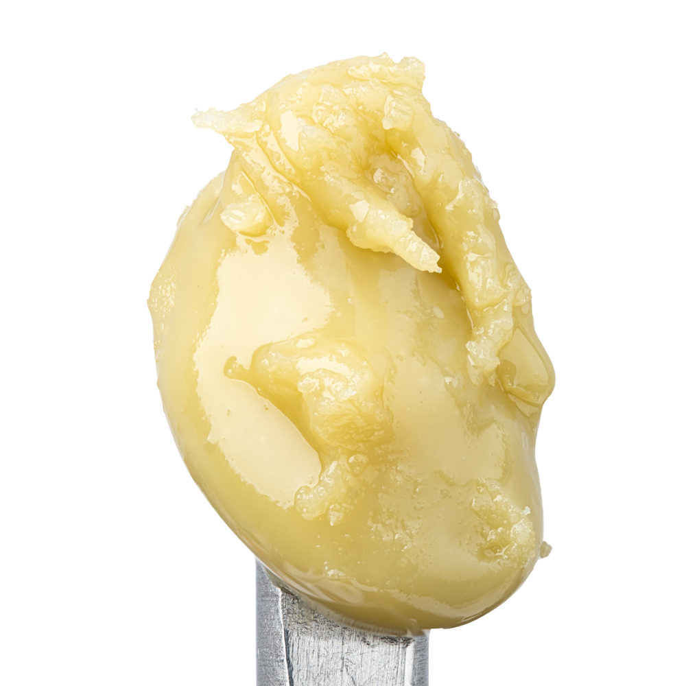 WNC CBD THCA Cold Cure Live Rosin | Sour Diesel | Close Up View