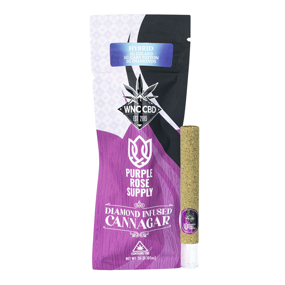 WNC CBD THCA Diamond Infused Cannagar | Hybrid